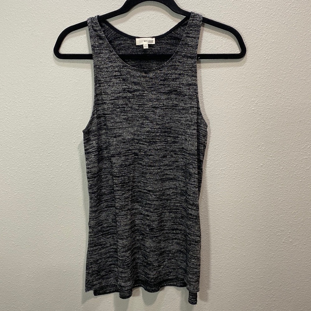 Aritzia Wilfred Free black Ornella Sleeveless Jersey Tank Top